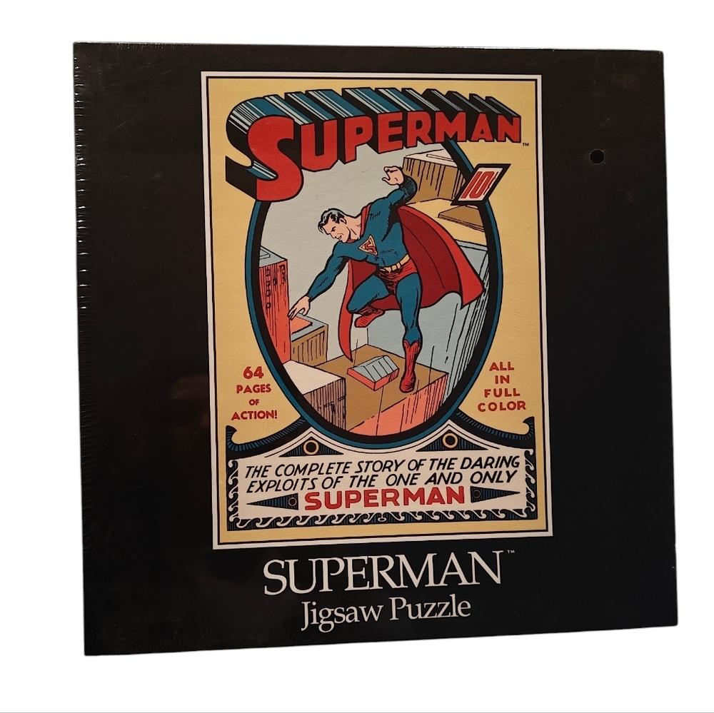 DC COMICS NWOT 1939 First Superman Comic Book 550 Piece Jigsaw Puzzle 1988